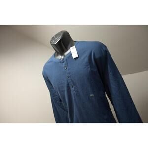 Express Henley Tee Shirt Sweatshirt Moisture Wicking Long Sleeve Mens 2XL NWT